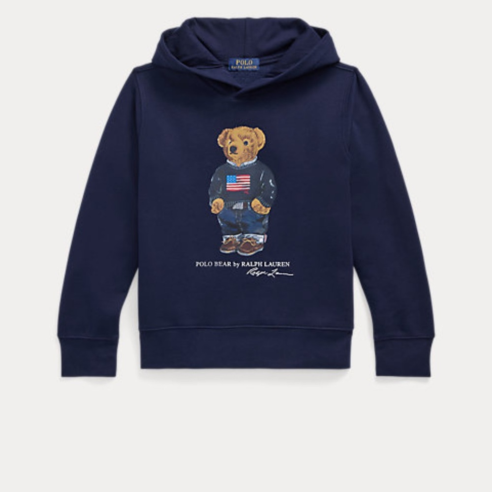 Polo Bear Fleece Hoodie - Small